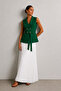 Soleil Vest & Pleated Skirt Set Green - 2