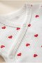 Baby Girl 7-Piece Hospital Discharge Set 0-3 Months Newborn Heart Patterned Blanket and Bodysuit Set - 5