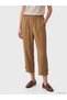 Lcwaikiki classic khaki elastic waist modal blend women's pants - 2