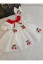 White Cherry Detailed Dress - 2