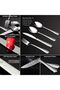 Cutlery Set, Stainless Steel Flatware Silverware Set, Hammered Design, 16 Pieces - 2