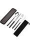 Reusable Utensils with Case, Stainless Steel Travel Cutlery Set
