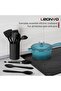 Silicone Cooking Utensils Set of 10, Black Kitchen Utensils Set for Cooking, 446°F Heat Resistant Silicone Kitchen Tools - 6
