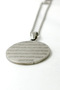 Silver Color Ayetel Kürsi & Nazar Ayeti Written 3 cm (Prayer Plate) Stainless Steel Necklace with Dorika Chain - 5