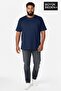 طقم تي شيرت رجالي أساسي برقبة دائرية مقاس كبير مكون من قطعتين 3XL-6XL SPR26BTS510+2 - 2