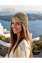 Handmade Women's Knitted Bohemian Hat Beach Club Style with Star and Leaf Figures - 8
