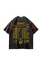 Washable Black Aerosmith Permanent Vacation Tour Printed Oversize Unisex Cotton T-Shirt - 4