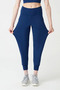 Women's Navy Blue High Waist Jogger Sweatpants Joggers - 3