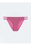 Lcw Dream Pink Striped Double Band Women's Bikini Bottom from Cc Collection