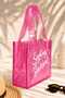 Women's Large Size Transparent Beach Bag Water Resistant Pool and Shoulder Bag - 4