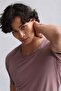 Egyptian Modal by Tencel Hercules Slim Fit V-Neck Undershirt / T-Shirt Lavender - 4