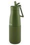 500 ml Khaki Steel Flask/Thermos with Straw - Silicone Body (Plus) - 50012 - 2