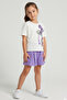 Bowknot Printed Girls' Shorts Two-Piece Set - 26Y 0781