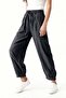 Loose Cut Elastic Waist Casual Women's Pants - 2
