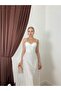 Sweetheart Neckline Floral Embroidered Strap Midi Dress - 2