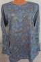 Er Clothing Paper Print Combed Cotton Blouse Long-Sleeve 3 Buttons Print - 4