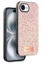 Onegif iPhone 16E Compatible Bright Glitter Cover - Pink