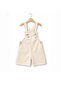 Unisex Beige Denim Salopet - 2