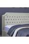 Andromeda Headboard Velvet White L-180 : H-125 Cm