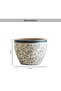 Hamilton Ceramic Planter 52x52x40cm - Blue - 6
