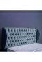 PLUTO HEADBOARD CHANEL TEAL L-200 : H-125 CM - 3