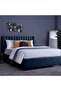 VENUS HEADBOARD CHANEL NAVY BLUE L-140 : H-125 CM - 6