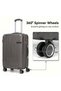 4 Piece ABS Luggage Set 13/20/24/28 Inch Includes Cosmetic Bag, Hard Shell Suitcase with TSA Lock & 360° Spinner Wheels, Lightweight Travel Set for Women Men - 4