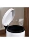 Home Essential Metal Pedal Bin Dia20.5xh28cm 5l - White - 4