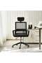 Libra Office High Back Chair Mesh & Fabric - Black - 2