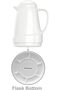 Pink Shunfan Glass Premium Flask – Elegant Colors, Stylish & Portable VH1202 (White, 600ml) - 4