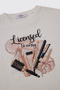 Girl's Ecru Sweatshirt - 3