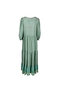 Green Long Sleeve V-Neck Kiloş Dress - 2