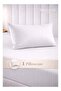 2‑Piece Striped Microfiber Flat Bed Sheet Set Single 160x220cm – Soft Breathable Flat Sheet with 1 Pillowcase 50x70cm, White Microfiber White - 5