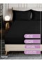 Bedding Fitted Sheet - Fits 180x200 Cm For King Bed - 3 Pcs (1 Fitted Sheet and 2 Pillowcases) - 35 Cm Deep Pocket - Solid Bed Sheet - 6