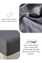 Fitted sheet with elastic corner 90*200+30cm with 2 pillow cases, bedsheet set 0f 3 piece single size, in a dark gray color. - 6