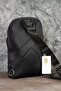 Unisex Black-Grey Waterproof Crossbody Shoulder Chest Bag (20X31 cm) - 6