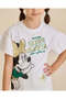 Girls White Minnie Mouse Placement Print T Shirt - 4