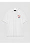 Original Oval Collar Printed Oversize Women's T-Shirt - 6