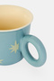 Stoneware Graphic Print Cup 330 ml, Sage Blue - 3