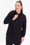 Two-Thread Stand Collar Zippered Single-Pocket Tunic - 2