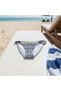 Women's Beachwear Black Patterned Bikini Bottom Bb2575 - 4