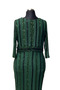 Linear Sequin Embroidered V-Neck Evening Dress - 6