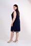 Women's Plus Size Zipper Stripe Detailed Dress - 6