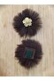 Removable Buckle Bootie Ornament with Velcro Tape, Ballet Ornament, Slipper Ornament, 1 Piece Brown - 3