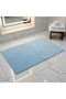 Soft Quilted Floor Mat | Light Blue | 100×150 cm | Anti-Slip Comfort Rug for Living Room, Bedroom & Bathroom - 3