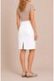 Women's High Waist White Summer Denim Skirt Midi Length Green Denim Lycra Jeans Women's Denim Skirt - 3