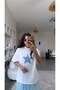Star Printed Stoned Cotton Tshirt - 2