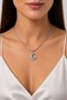 316L Steel Silver Color Italian Chain Zircon Stone Halil Figure Heart Detail Women's Necklace - 2