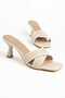 Palermo Women's Heeled Slippers with Cross Straps - 4
