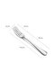 Stainless Steel Tea Fork Set of 3 Classic Silver Cutlery Set 398TF - 2